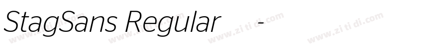 StagSans Regular 常规字体转换